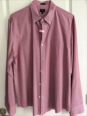 J. Crew Men’s Button-Down Slim Fit  Shirt in Dusty Rose
